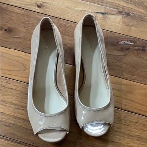 Cole Han + Nike Air Glossy Leather Wedges